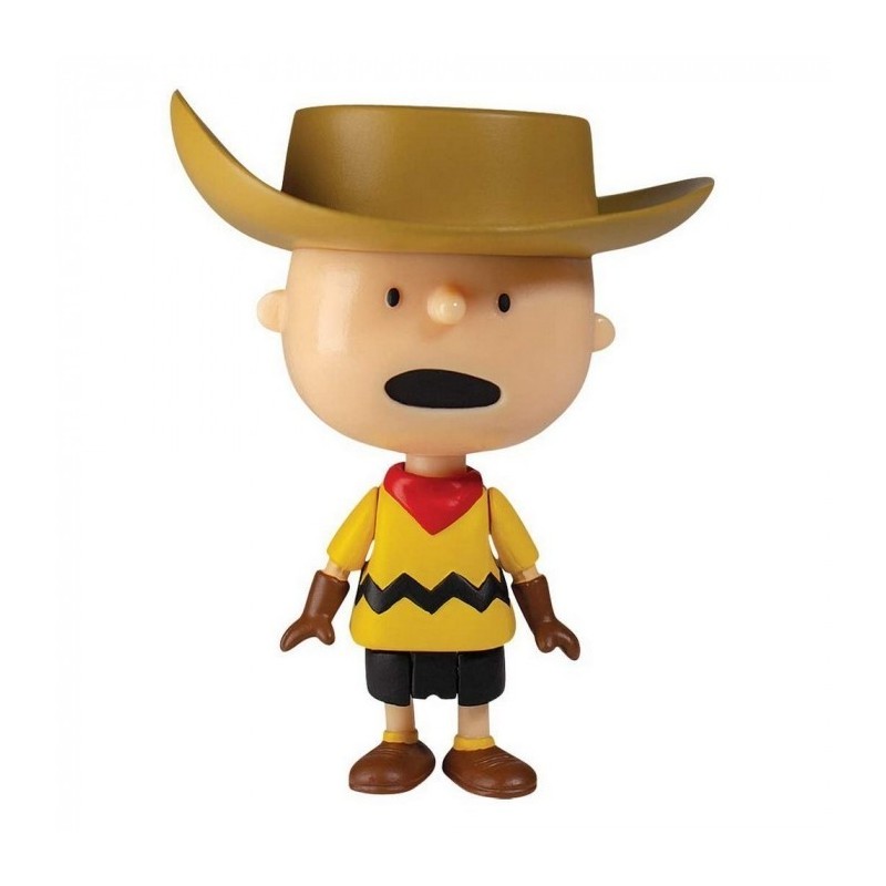Figura Charlie Brown Cowboy Peanuts Snoopy 8,5 cms