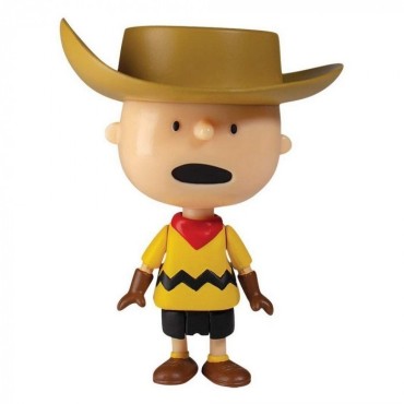 Figura Charlie Brown Cowboy Peanuts Snoopy 8,5 cms