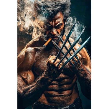 Placa Decorativa Wolverine Metálica Cuadro Póster HD