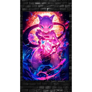 Placa Decorativa Pokémon Newton Metálica Cuadro Póster HD