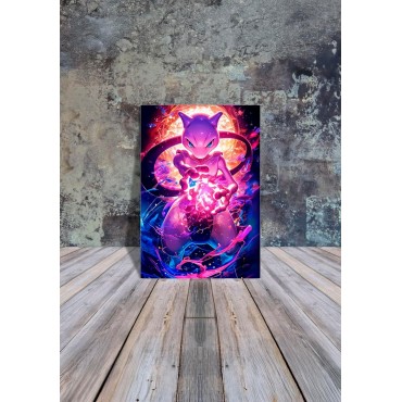 Placa Decorativa Pokémon Newton Metálica Cuadro Póster HD