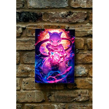 Placa Decorativa Pokémon Newton Metálica Cuadro Póster HD