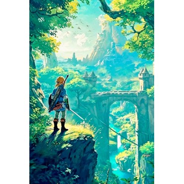 Placa Decorativa Zelda: Breath of the Wild Metálica Cuadro Póster HD