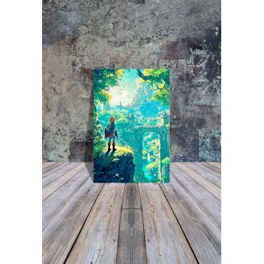 Placa Decorativa Zelda: Breath of the Wild Metálica Cuadro Póster HD