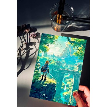 Placa Decorativa Zelda: Breath of the Wild Metálica Cuadro Póster HD