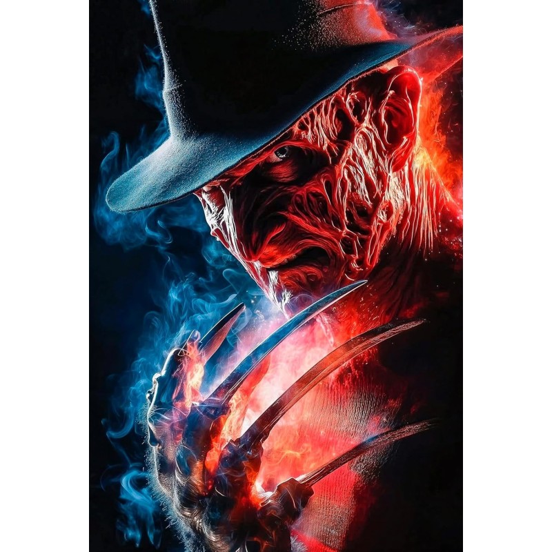 Placa Decorativa Freddie Kruger Metálica Cuadro Póster HD