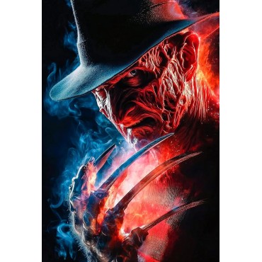 Placa Decorativa Freddie Kruger Metálica Cuadro Póster HD