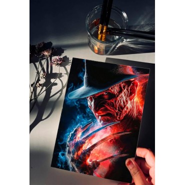 Placa Decorativa Freddie Kruger Metálica Cuadro Póster HD