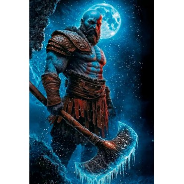 Placa Decorativa God Of Ware Ragnarok Metálica Cuadro Póster HD