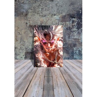 Placa Decorativa Luffy Gear Metálica Cuadro Póster HD