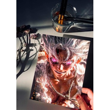 Placa Decorativa Luffy Gear Metálica Cuadro Póster HD