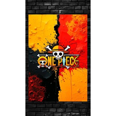 Placa Decorativa One Piece Metálica Cuadro Póster HD
