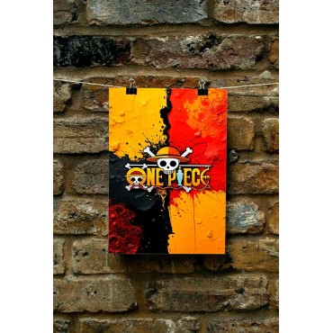 Placa Decorativa One Piece Metálica Cuadro Póster HD
