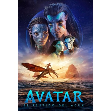 Placa Decorativa Avatar El Sentio Del Agua Metálica Cuadro Póster HD