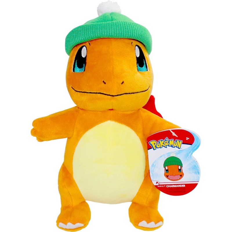 Peluche Charmander Con Gorro Pokémon 20 cms