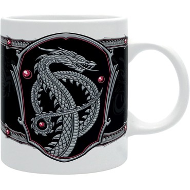 Taza Silver Dragon La Casa Del Dragón Juego De Tronos Cerámica 320 mls