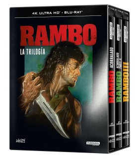 Rambo - La Trilogia (4K UHD + Blu-ray) Pack 3 peliculas: Acorralado Parte I / Acorralado Parte II / Rambo III [Blu-ray] [Blu-ray
