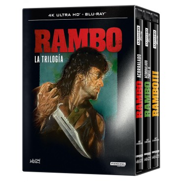 Rambo - La Trilogia (4K UHD + Blu-ray) Pack 3 peliculas: Acorralado Parte I / Acorralado Parte II / Rambo III [Blu-ray] [Blu-ray