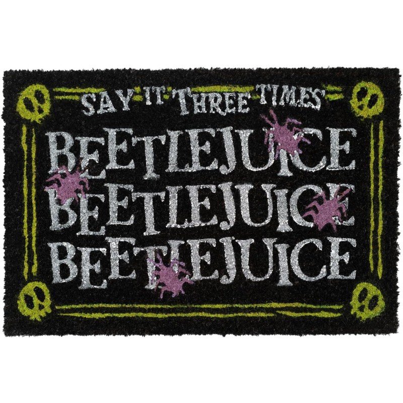 Felpudo Say It Three Times Beetlejuice 60 x 40 cms