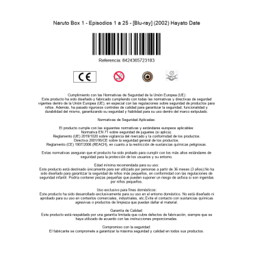 Naruto Box 1 - Episodios 1 a 25 - [Blu-ray] (2002) Hayato Date