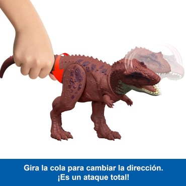 Figura Aucasaurus Con Sonido Jurassic World Rebirth Articulada 12 cms