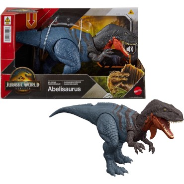 Figura Abelisaurus Jurassic World Rebirth Articulada 12 cms