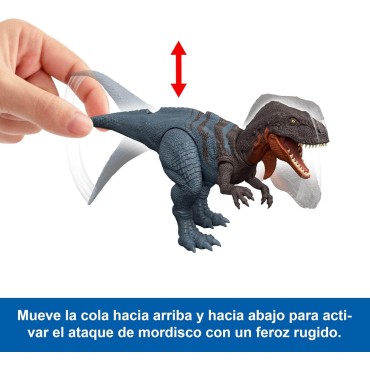 Figura Abelisaurus Jurassic World Rebirth Articulada 12 cms