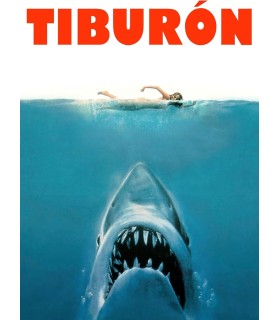 Placa Decorativa Tiburón Metálica Cuadro Póster HD