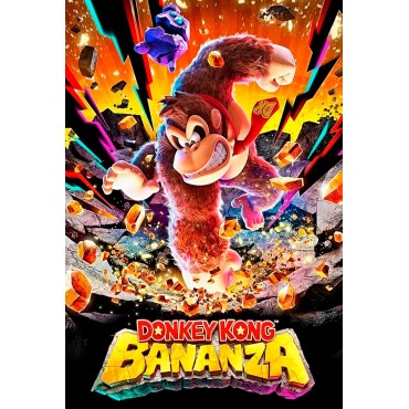 Placa Decorativa Donkey Kong: Bananza Metálica Cuadro Póster HD