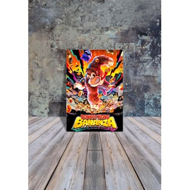 Placa Decorativa Donkey Kong: Bananza Metálica Cuadro Póster HD