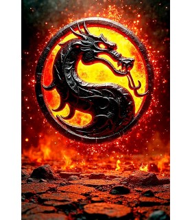 Placa Decorativa Mortal Kombat Metálica Cuadro Póster HD