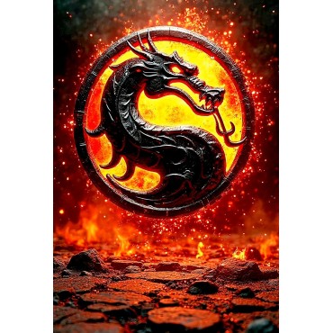 Placa Decorativa Mortal Kombat Metálica Cuadro Póster HD