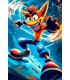 Placa Decorativa Crash Bandicoot Metálica Cuadro Póster HD