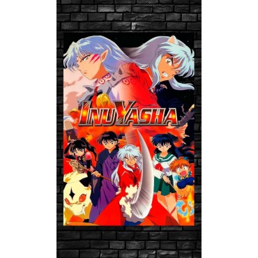 Placa Decorativa Inuyasha Metálica Cuadro Póster HD