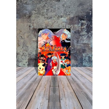Placa Decorativa Inuyasha Metálica Cuadro Póster HD
