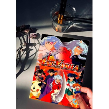 Placa Decorativa Inuyasha Metálica Cuadro Póster HD