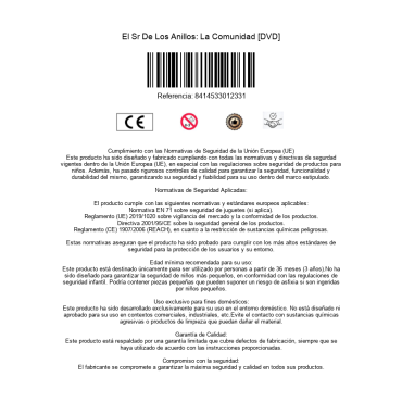 El Sr De Los Anillos: La Comunidad [DVD]