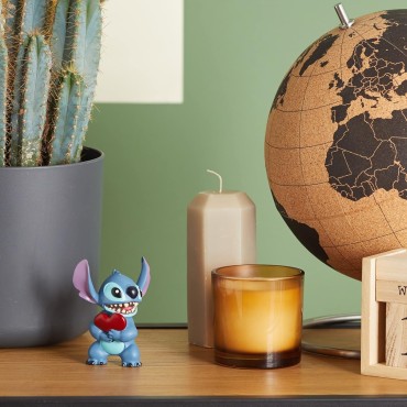 Figura Stitch con Corazón Lilo & Stitch Figura Decorativa 9,5 cms