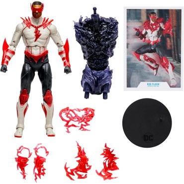 Figura Kid Flash Speed Metal DC Multiverse Articulada 18 cms