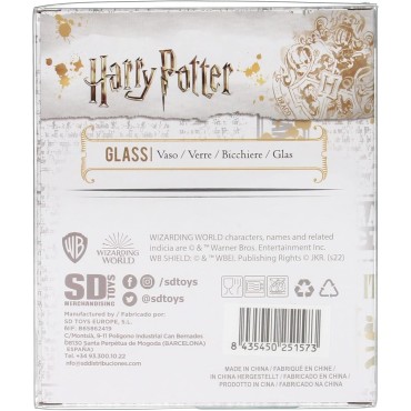 Vaso Hufflepuff Hogwarts Harry Potter Cristal 300 mls