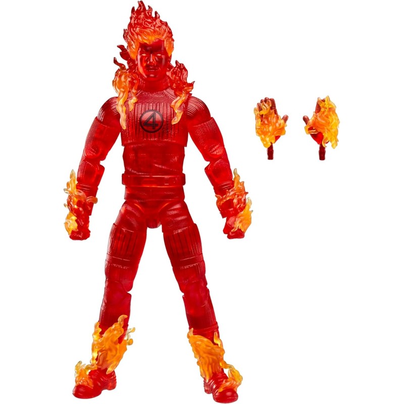 Figura Antorcha Humana Los 4 Fantásticos Primeros Pasos Marvel Articulada 15 cms