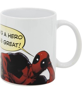Taza Deadpool Feels Great Marvel Cerámica 325 mls