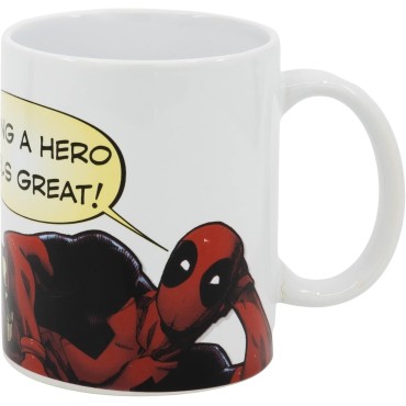 Taza Deadpool Feels Great Marvel Cerámica 325 mls