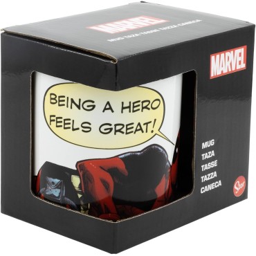 Taza Deadpool Feels Great Marvel Cerámica 325 mls