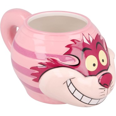 Taza 3D Gato de Cheshire Alicia en el País de las Maravillas Disney Cerámica 500 mls