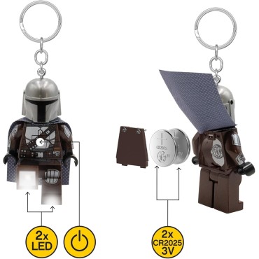 Llavero Linterna The Mandalorian Star Wars Lego