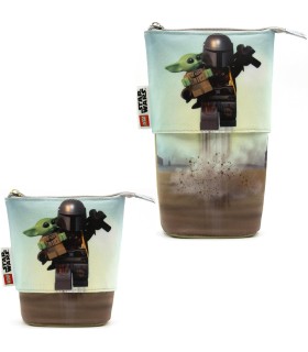 Estuche Flexible The Mandalorian y Grogu Lego