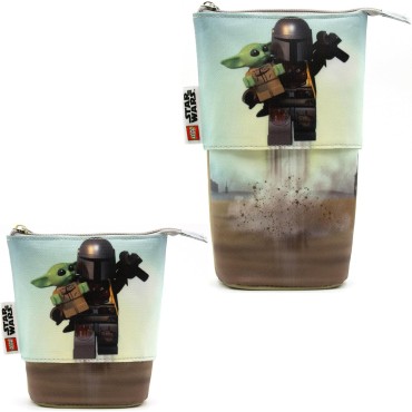 Estuche Flexible The Mandalorian y Grogu Lego