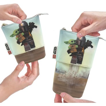 Estuche Flexible The Mandalorian y Grogu Lego