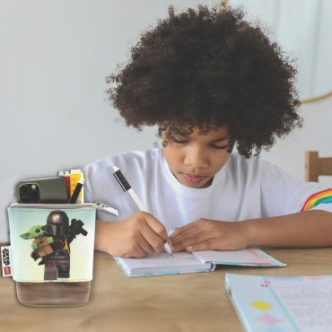 Estuche Flexible The Mandalorian y Grogu Lego